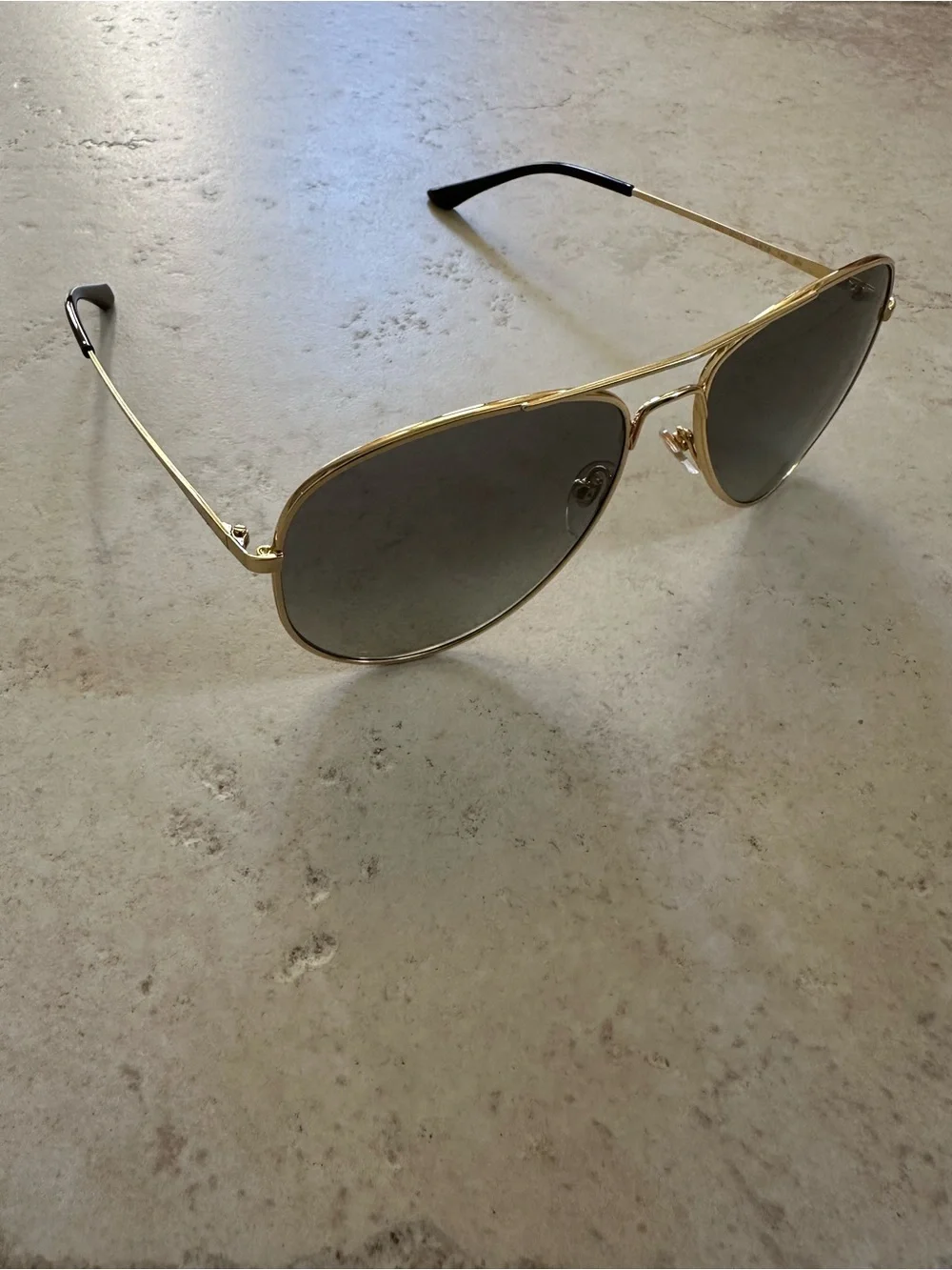 Aviator Sunglasses Sunglass Hut Gold Frame, Grey Gradient Lenses, Unisex